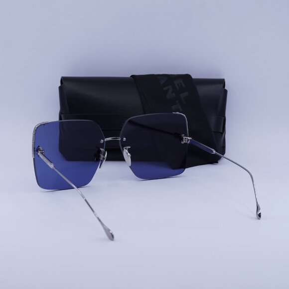 Isabel Marant IM0081/S 06LB KU Square Sunglasses - Ruthenium/Blue